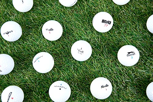 Clean Green Golf Balls - 48 Recycled Used Golf Balls in Good Condition - Great for Practice - Includes Reusable Mesh Carrying Bag | As Seen on Shark Tank