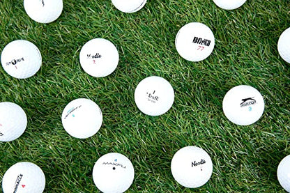 Clean Green Golf Balls - 48 Recycled Used Golf Balls in Good Condition - Great for Practice - Includes Reusable Mesh Carrying Bag | As Seen on Shark Tank