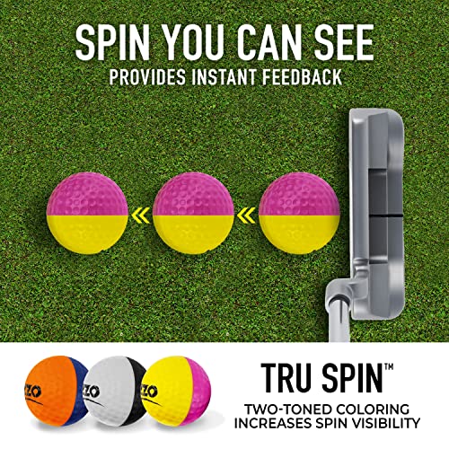 Izzo Golf Tru Spin Foam Practice Balls - with Option of shagger/Practice Set - style: Tru Spin 12 Pack