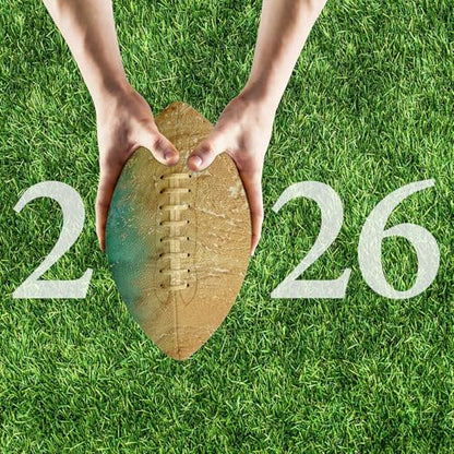 American Football, Official Size 11.9 x 7.3 Inch, Premium Composite Leather High-Grip Ball with Pro-Style Lacing, Unique Prints for Training, Games & Gifts - color: Sea Beach