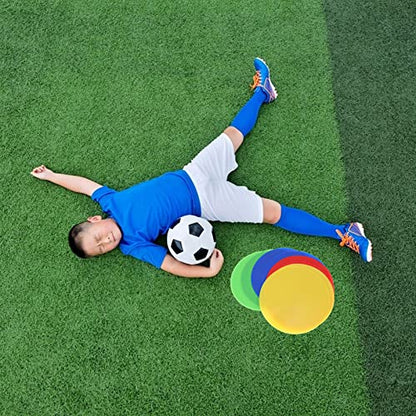 HANABASS 8pcs Non- Soccer Training Markers Markers for Agility Drills Indoor and Outdoor Use for Football Basketball and Sports Training Activities