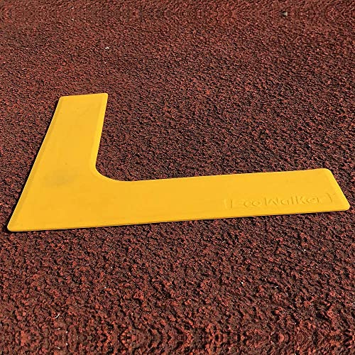 Court Lines Marker Kit Throw Down Markers Create Your Own Mini Pickleball Tennis Court (Yellow T L Shape)