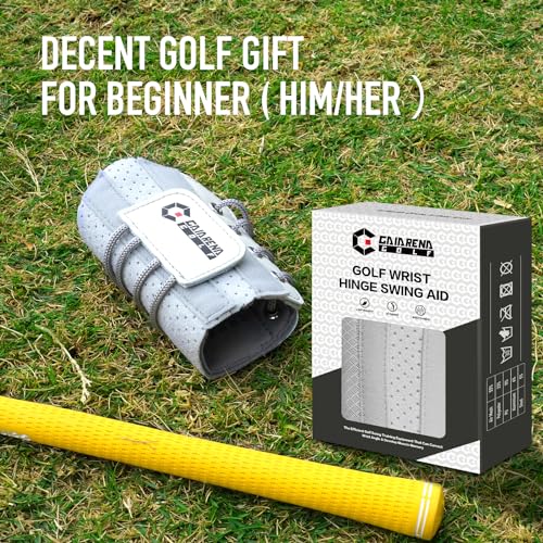 GAIARENA Golf Training Aid Wrist Hinge Trainer Brace, Effective Golf Swing Training Aids, Correct Wrist Angle Swing Posture & Develop Muscle Memory for Beginner【Patent Pending】