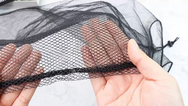 6 Pcs large Mesh Bag 24 x 48 inch Ball Mesh Drawstring Storage Sports Equipment Bag for Balls Beach - color: Green