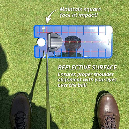 GoSports Golf Putting Alignment Mirrors - Designed by Golfers for Golfers - size: 16" XL