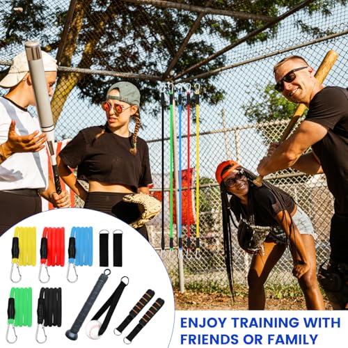 Davllin Baseball Resistance Trainer,Training Aid for Baseball Softball Pitchers,Interchangeable Grips to Build Arm Strength,Arm Bands for Baseball Players,Baseball Throwing Trainer,Great to Warm-Up