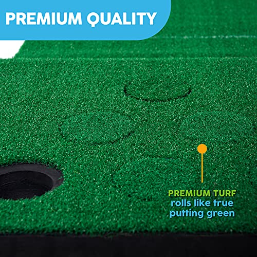 MD Sports Big Sky Putting Green Golf Training Games Pong Style, Perfect for Golf Game Practice - style: 8 Ft. Golf Putting Game