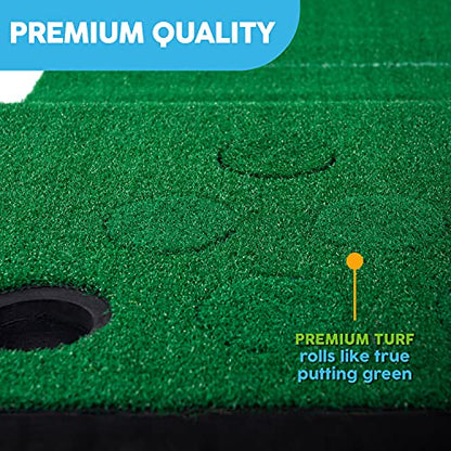 MD Sports Big Sky Putting Green Golf Training Games Pong Style, Perfect for Golf Game Practice - style: 8 Ft. Golf Putting Game