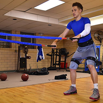 Acceleration Speed Cord Bungee Multi-Sport Resistance Training Kit - Improve Strength, Power, Agility, Vertical Jumping, Sprint Speed – 3 Waist Belt Sizes (S, M, L) Available - Kinetic Bands - size: Small (31 inch waist and under)