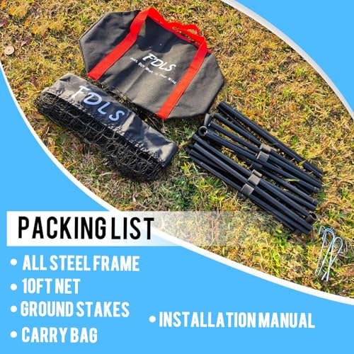 FDLS Portable Small Pickleball Net for Driveway Backyard,with Carry Bag for Indoor Outdoor, for All Levels, Easy Set up