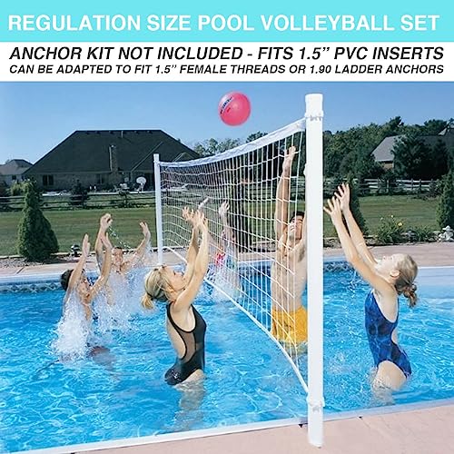 DUNNRITE Products ProVolly Retrofit Pool Volleyball Kit