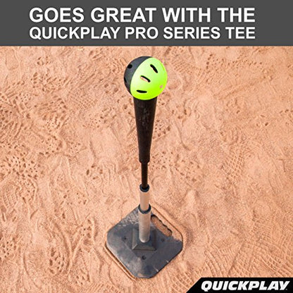 QUICKPLAY Baseball & Softball Indestructiballs | Heavy-Duty Training Balls | Long Lasting Limited Flight High Impact | Ultra-Durable Training Balls