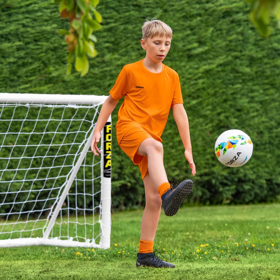 FORZA 6 x 4ft Kids Soccer Goal - The World’s #1 Backyard Goal! | 100% UK-Made, 2 Min Setup, Unbreakable Goalpost Bundle - Buy FORZA, Play Forever! - style: 2. Goal and Ball