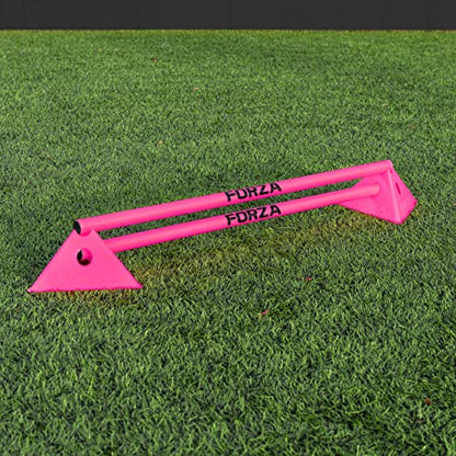 FORZA Cone & Hurdle Training Sets | Improve Your Speed & Agility Skills - Available in 3 Styles and 8 Colors - color: Pink, style: Tri Super Cone