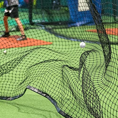 Baseball Backstop Nets | Professional Grade Sports Netting Available in 82 Sizes - 100% Weatherproof with Overlocked Edges - size: 12' x 25'