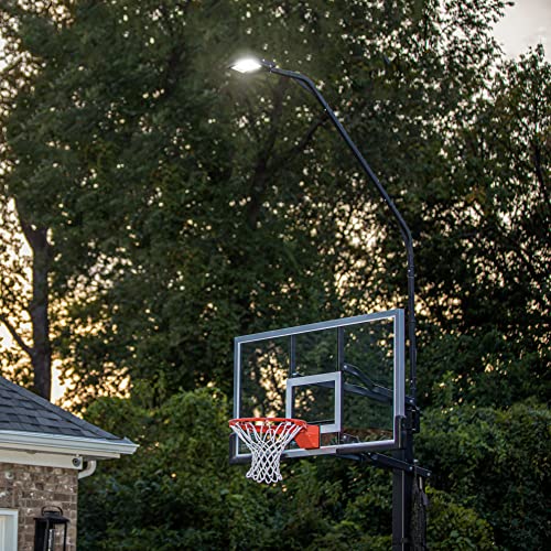 Silverback LED Basketball Hoop Light Illuminates Backboard, Rim, and Court and Fits Square Silverback and Goaliath In-Ground Hoops