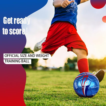 Senston Soccer Ball Size 3 & Size 4 & Size 5 for Kids and Adult Official Match Training Soccer Ball with Pump - color: blue, size: size 3