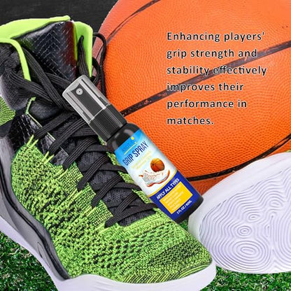 ASDToTio Grip Spray for Basketball Shoes, Goalkeeper Gloves and Football, All-Weather Non-Slip Grip Spray-2oz