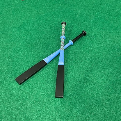 SplitSwing – 4-in-1 Baseball & Softball Swing Trainer – Flat Bat, Split Grip, Half Bat, Underload Batting Aid. Baseball Training For All Levels. Makes Hard Contact Feel Automatic.