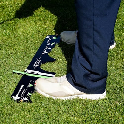 Izzo Golf Sure Stance Golf Swing Training Aid -Ball Position Trainer - style: Left Handed