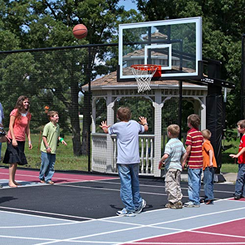 Professional 180º Heavy Duty Breakaway Basketball Rim，18 inch Flex Rim Goal Replacement Fits 5"x5", 5"x4", 4"x3"，5"x3" Hole Pattern Backboard - color: 1-single spring