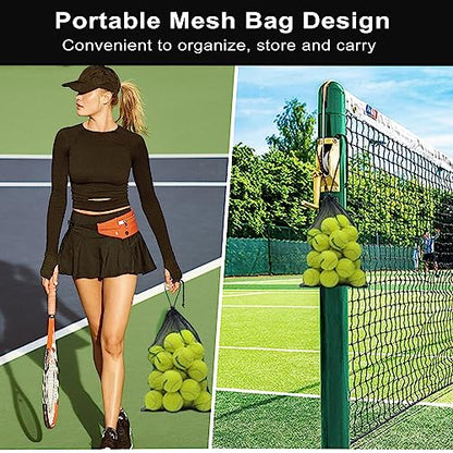 Tennis Balls, 12 Pack Advanced Tennis Ball Practice Balls, Tennis Balls for Dog, Come with Mesh Bag for Transport, Good for Beginner Training Tennis Ball