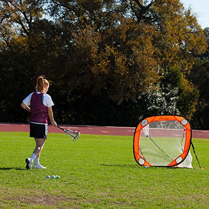 Champion Sports Lacrosse Training Goal: Pop Up & Backyard Shooting Net