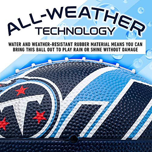 Franklin Sports NFL Team Footballs - Rubber Youth Mini Balls for All Teams - Kids 8.5" Football + Air Pump Sets - Official NFL Licensed - style: Tennessee Titans
