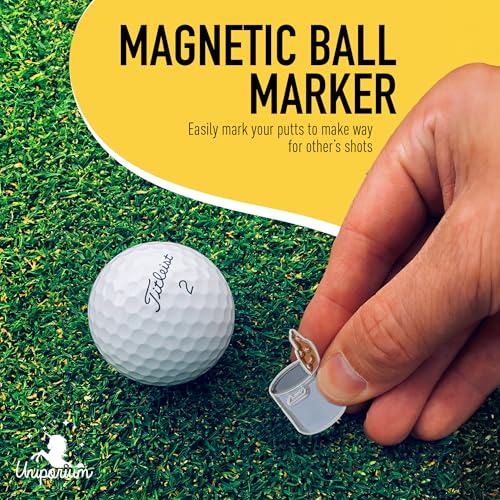 Golf Divot Tool Gift Set – Magnetic Divot Tool, Ball Marker, Hat Clip, & Case Made in USA from Durable Rust-Free Material for Easy Ball Marking, Repairing Divots, and Perfect Golf Gifts - color: Kevin