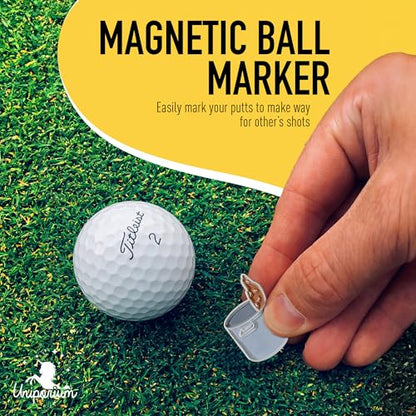 Golf Divot Tool Gift Set – Magnetic Divot Tool, Ball Marker, Hat Clip, & Case Made in USA from Durable Rust-Free Material for Easy Ball Marking, Repairing Divots, and Perfect Golf Gifts - color: Kevin