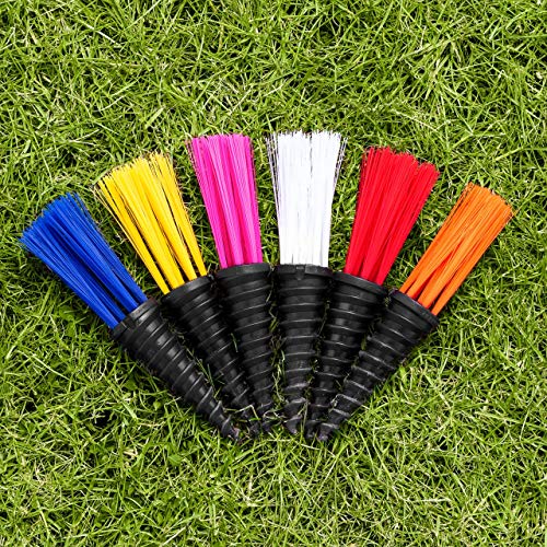FORZA Screw-in Grass Field Line Marking Whiskers [25x Pack] - 8X Color Options - color: Red
