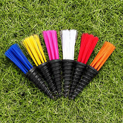 FORZA Screw-in Grass Field Line Marking Whiskers [25x Pack] - 8X Color Options - color: Multi Colors