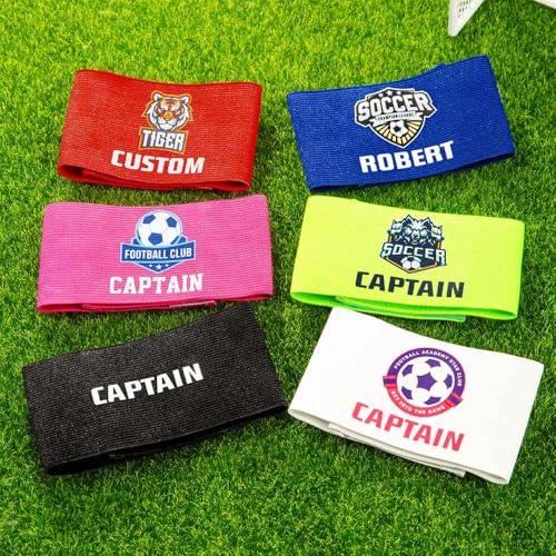 Personalized Captain Armbands for Soccer Cycling Sports Funeral Events Charity | Custom Captain Armband with Team Logo and Name Table Captain Arm Band | Soccer Armband for Youth Adult Team Leaders