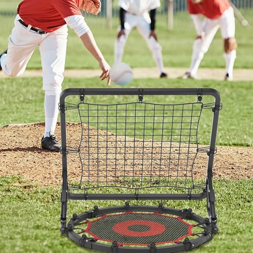IE Sports Metal Ricochetball Game Set (Includes 2 Balls, Dual-Sided Net and Pump) Adjustable Portable Outdoor, Yard, Beach, Lawn & Camping Game