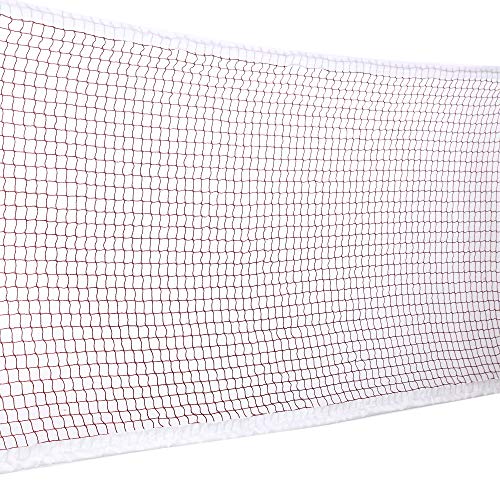 Badminton Net Nylon Portable Tennis Net Set - for Tennis Sport Net for Indoor/Outdoor, Backyard,Schoolyard,Garden, 20 FT x 2.5 FT (Without Frame)