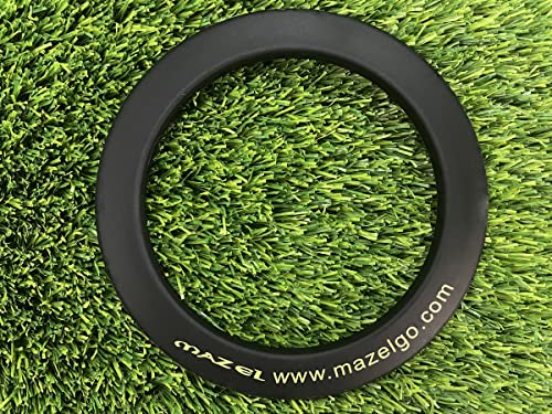 MAZEL Golf Putting Cup/Ring for Training Aid Indoor & Outdoor - All-Direction Practice Hole Putting Accuracy Trainer - color: Black Ring