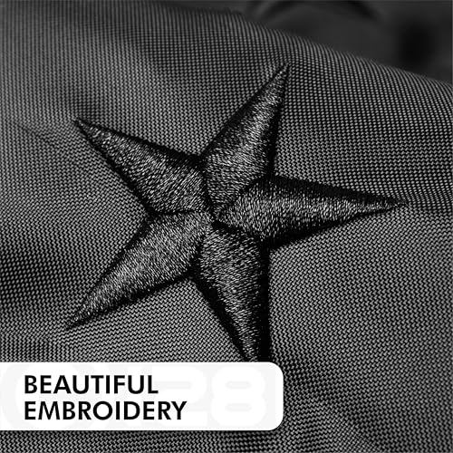 G128 All Black American Flag | 6x10 Ft | Long Lasting US Flag, Made From 210D Polyester, Embroidered Stars, Sewn Stripes, Brass Grommets, Vivid Color, Outdoor/Indoor - color: Black 6x10 Ft