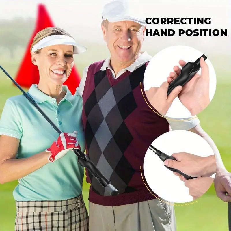 2Pack Golf Grip Trainer,Golf Training Aid Grip Trainer Club,Training Grip Right Hand, to Help Train Correct Hand Position