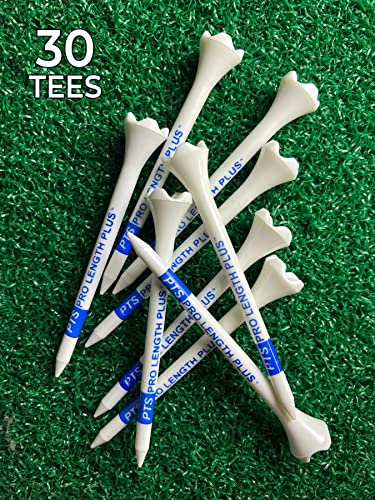 PrideSports PTS Plastic Golf Tees | 30 Count, 3-1/4 Inch | #1 Plastic Tee on Tour | Best for Drivers & Woods - size: 3-1/4", style: 30 Count