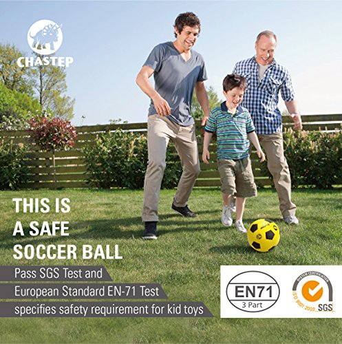 8" Foam Soccer Training Ball Perfect for Child 3+ Play and Excercise Soft Kick - Practice and Backyard Play - Best for First-Time Yellow/Black