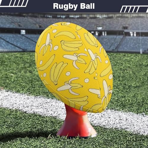 SYtrade Recreational Football Game Footballs PU Composite Leather Footballs for Training Indoor Outdoor - color: Banana Yellow