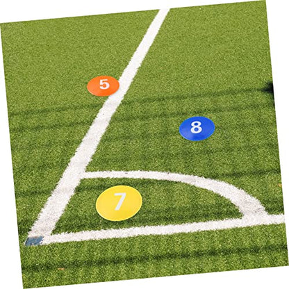 UPKOCH 1set Reusable Sports Markers for Football Training Non-Fading Soccer Markers Patterns for Indoor and Outdoor Agility Drills