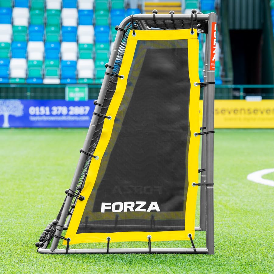 FORZA Steel42 Goal Rebounder Net Kit – Football Training Aid with Durable Double-Sided Net & Side Sheets for Solo Practice & Team Drills - Goal NOT Included - size: 6ft x 4ft