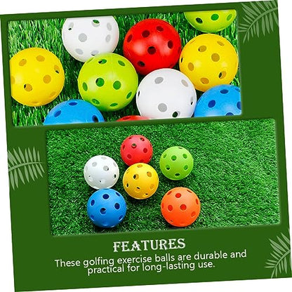 KOMBIUDA Golf for Golfing Training Golfing Hollow-Out Balls Golfing Training Balls Practice Balls Indoor Balls - color: Green