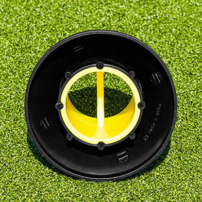 FORZA Telescopic Rugby Kicking Tee (Black & Yellow) (Extends to 2in High) – Improve Your Placekicker’s Aim & Accuracy [Net World Sports]