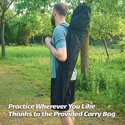 ZELUS 7 x 7ft Football Trainer Throwing Net | Training Target Practice with 5 Targets | Great for Quarterback | Includes Carry Bag - color: Black