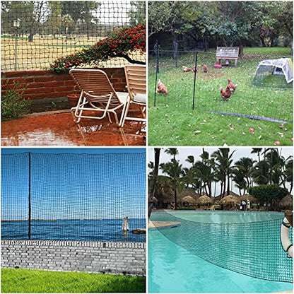 IUZEAI Baseball Backstop Nets, Nylon Baseball Netting Pro High Impact Sports Netting Material 10'x10'/10'x20'/10'x30'(Net Only)