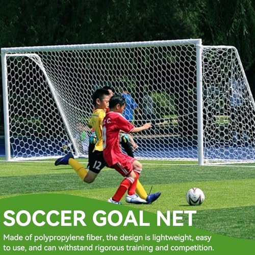 Soccer Goal Net, Soccer Replacement Goal Nets Sports Soccer Goal Post Net Full Size Football Goal Post Netting for Sports Match Training