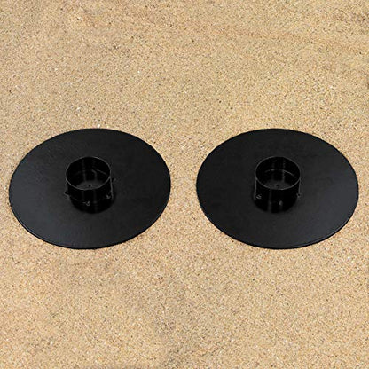 Vermont Portable Volleyball Sets [Beach or Standard] | Volleyball Training Equipment - Volleyball Posts, FIVB Nets, Guy Ropes & Carry Bag | Volleyball Net Outdoor - color: Pro Beach Set