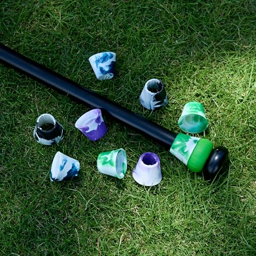 Bat Grip Choke Up Rings,Premium Choke Up Rings, Pressure Baseball Rings,Including: 8 Pack Choke up Rings, 2 Wrist Protectors - color: White mixture